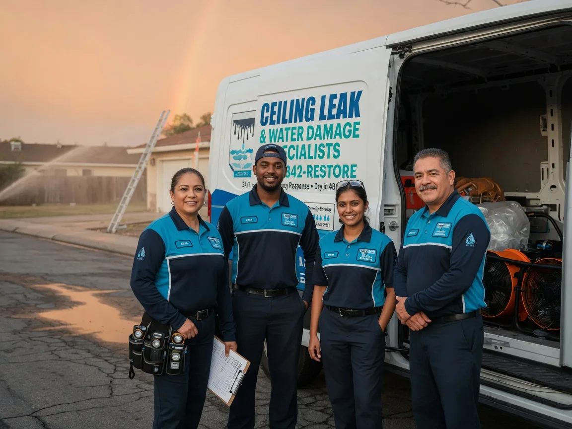 Ceiling Leak Cleanup company in Sainte Marie, IL